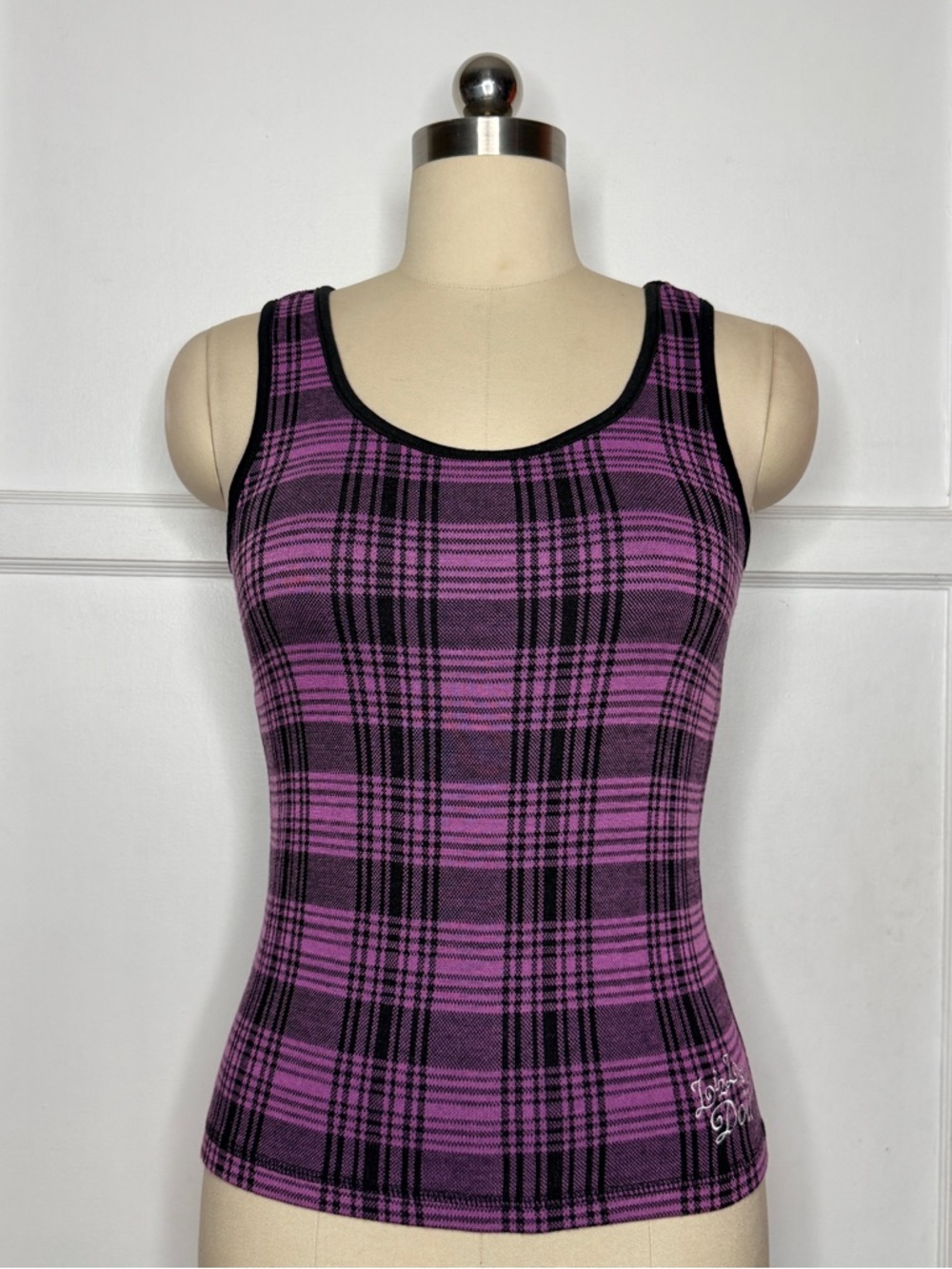 Liz Lisa pink plaid tank